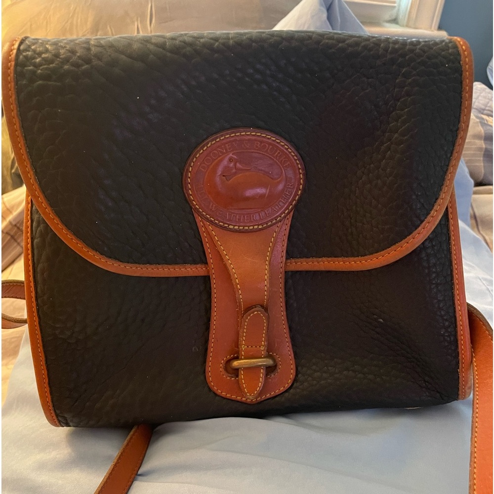 Dooney & Burke Black Vintage leather purse.  Free shipping